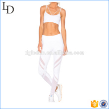 Back crisscross women yoga suit uniform bra with legging yoga wear